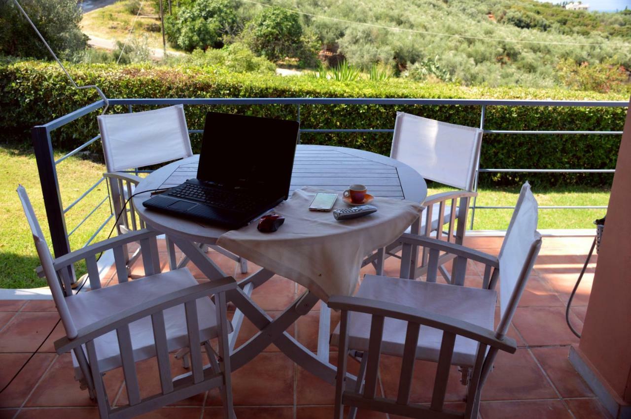 Cozy Small Smart Villa With Private Pool Mikri Mantineia 卡拉马塔 外观 照片